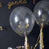 Gold Confetti Balloon Kit