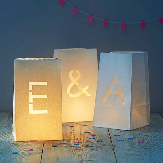 A Z Paper Letter Lantern