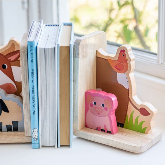Personalised Farm Animal Bookends