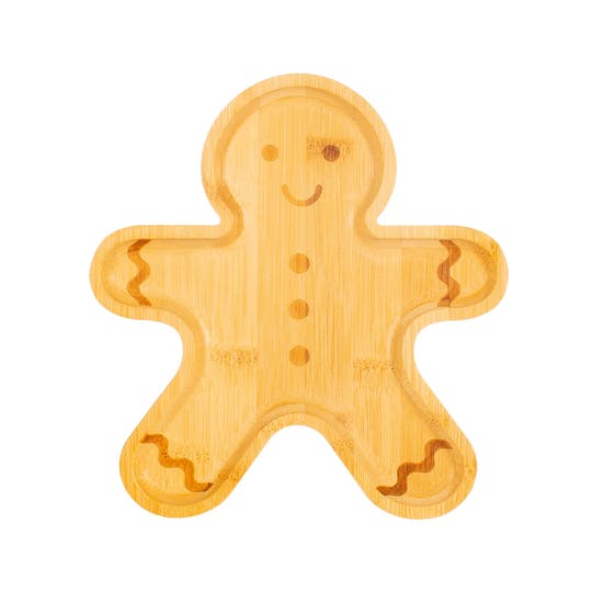 Personalised Gingerbread Bamboo Plate Set