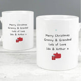 Personalised Grandparent Christmas Mug Set