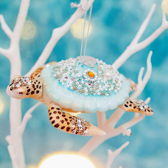 Sparkly Christmas Turtle Bauble