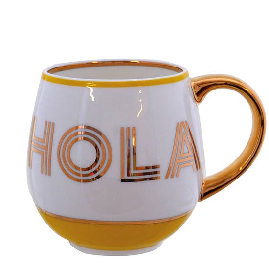 China Mugs With Gold Lettering
