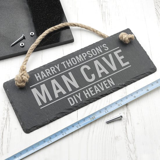 Personalised Slate Man Cave Sign