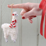 Woolly Llama Christmas Decoration