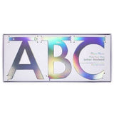 Alphabet Oil Slick Style Bunting (With Letters, Numbers & Symbols)