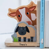 Personalised Farm Animal Bookends