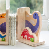 Personalised Wooden Dinosaur Bookends