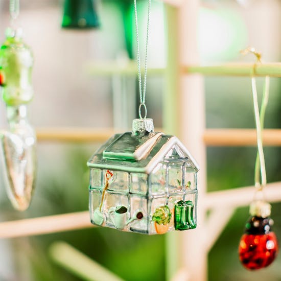 Sweet Glass Green House Bauble