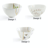 Hand Painted Kintsugi Porcelain Bowl