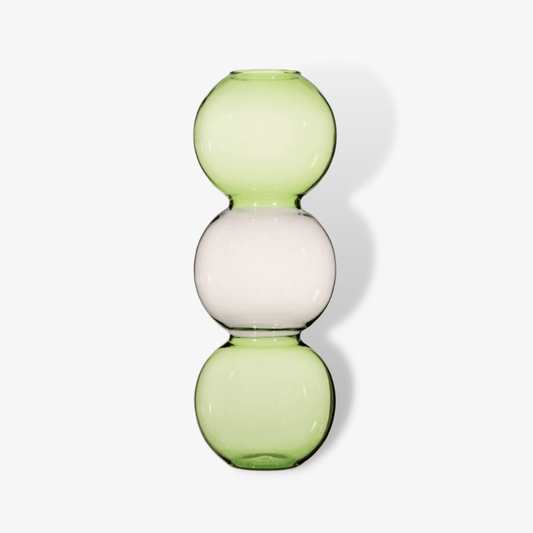 Triple Bubble Vase Grey And Olive