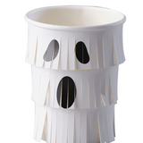 Eight Ghost Fringe Paper Halloween Cups