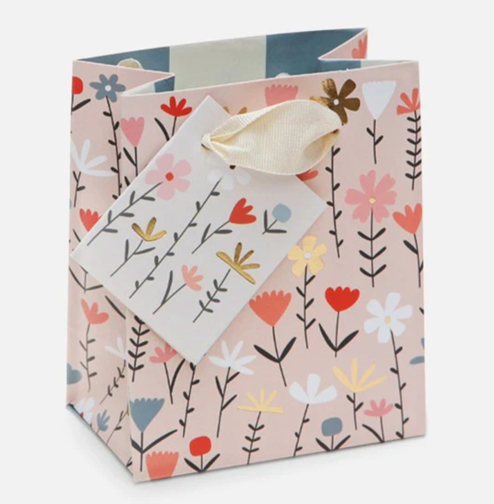 Fleur Pink Floral Small Gift Bag