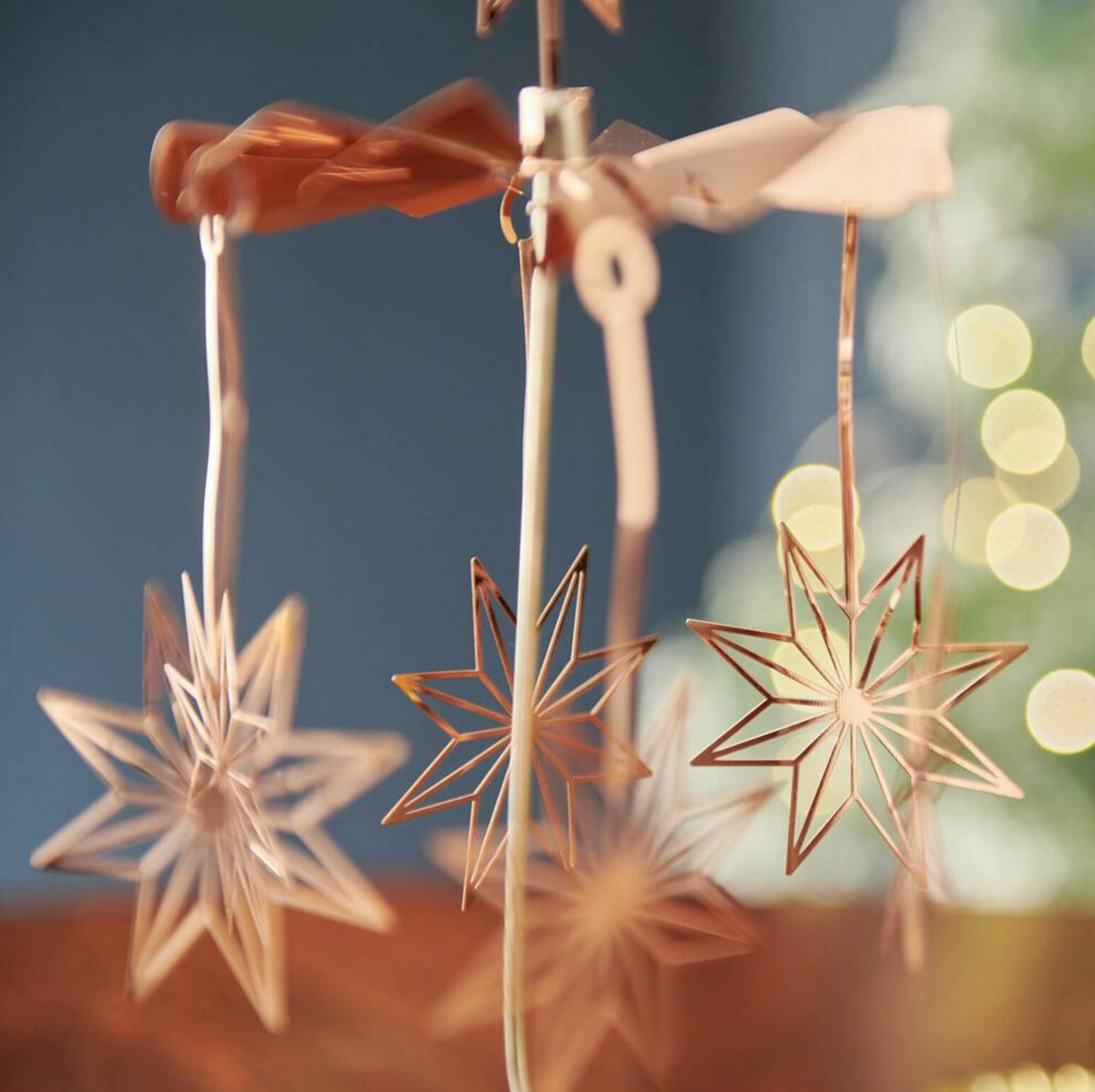 Metal Copper star Candle Spinner