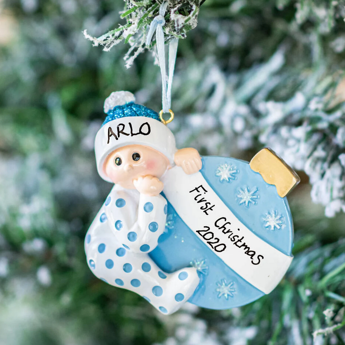 Personalised  baby first christmas Hanging Decoration