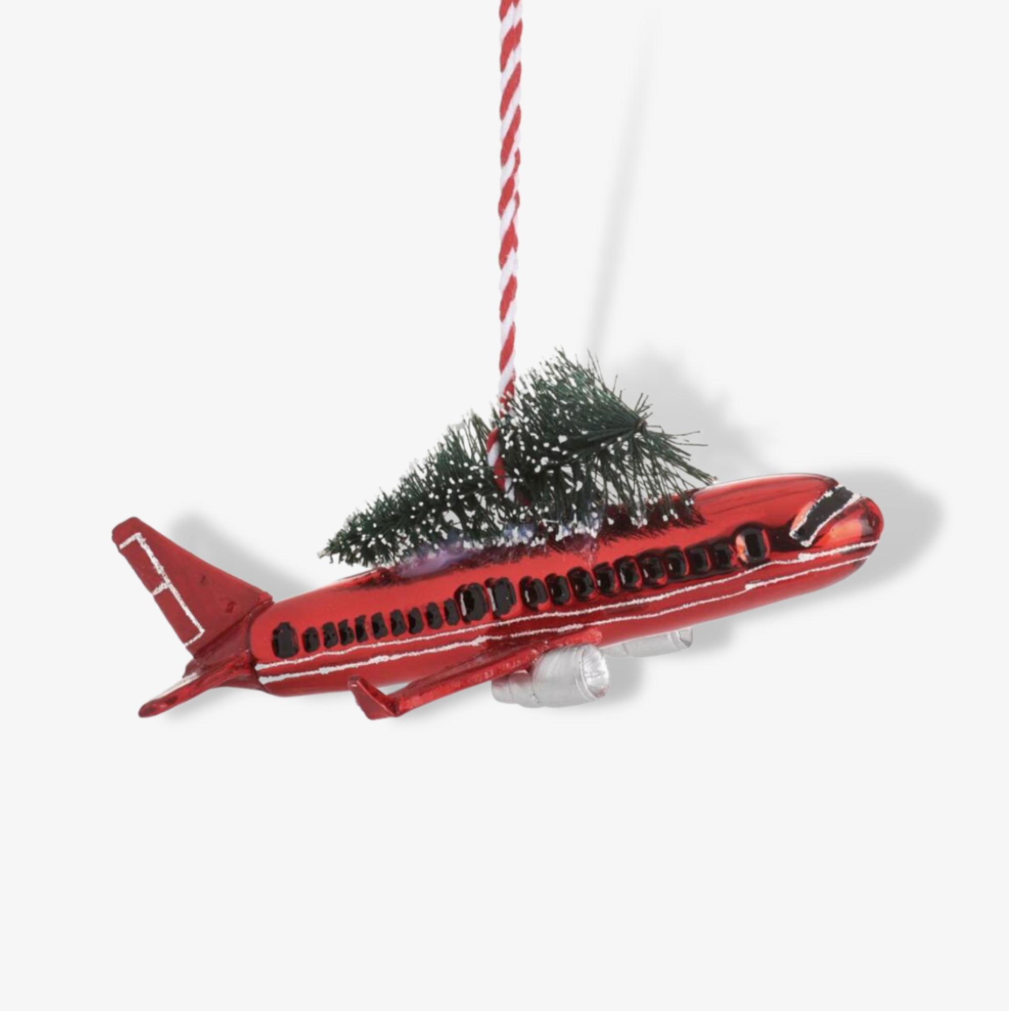 Aeroplane With Christmas Tree Shaped Bauble