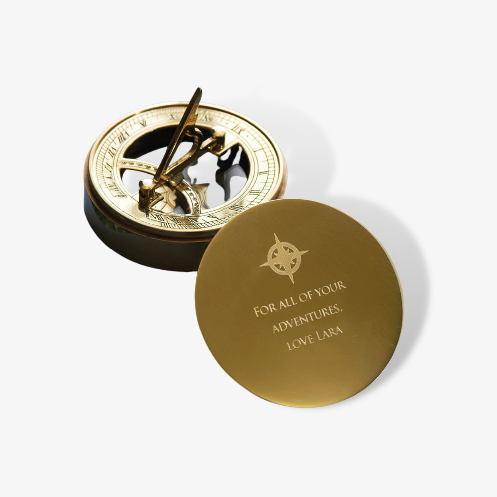 Adventurer's Personalised Sundial & Compass