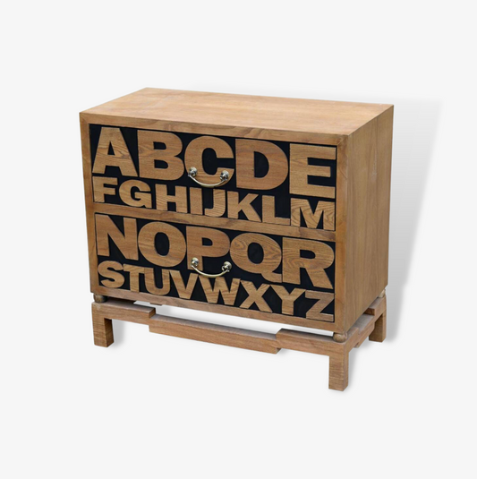 Alphabet Chest Of Wooden Drawers