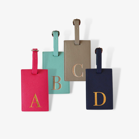 Alphabet Coloured Luggage Tag