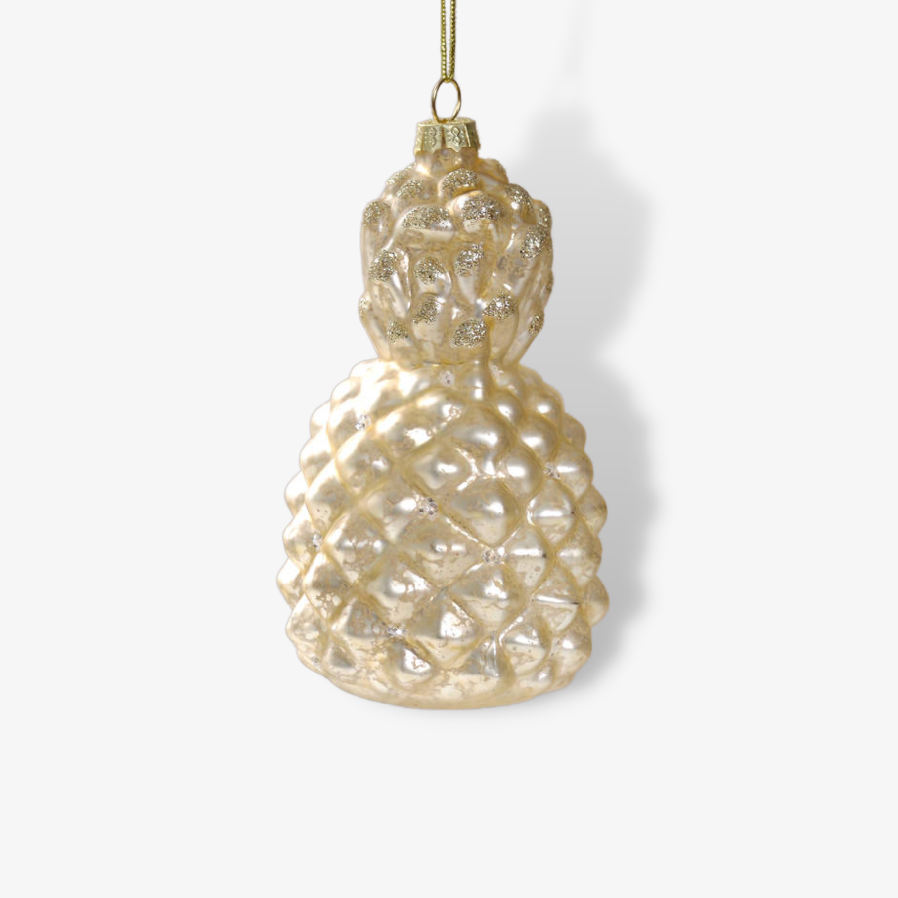 Sparkly Gold Pineapple Bauble