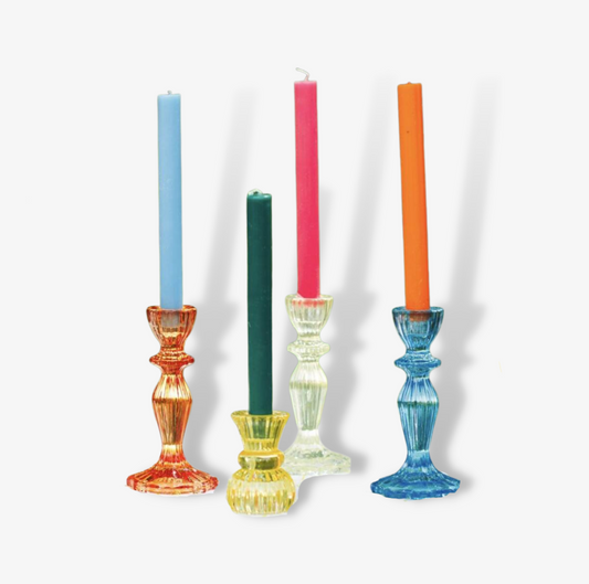 Pack Of Two Bright Dinner Candles