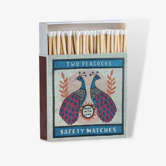 Luxury Boxed Two Peacocks Matches
