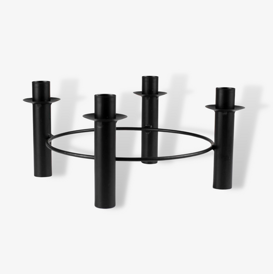 Black Metal Candle Table Centrepiece