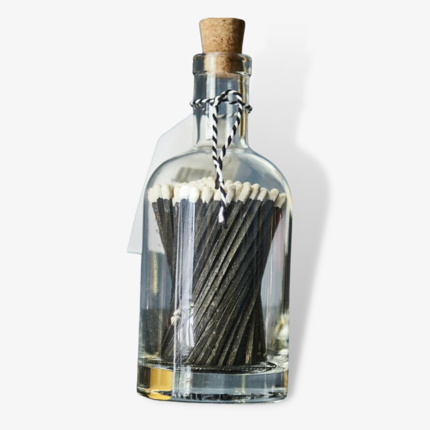 Bottle Of Hand Dipped Black Matches