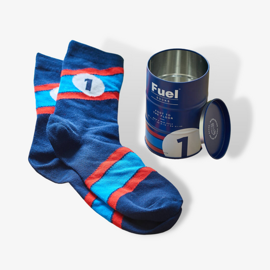 Personalised Fuel Sock In Gift Tin