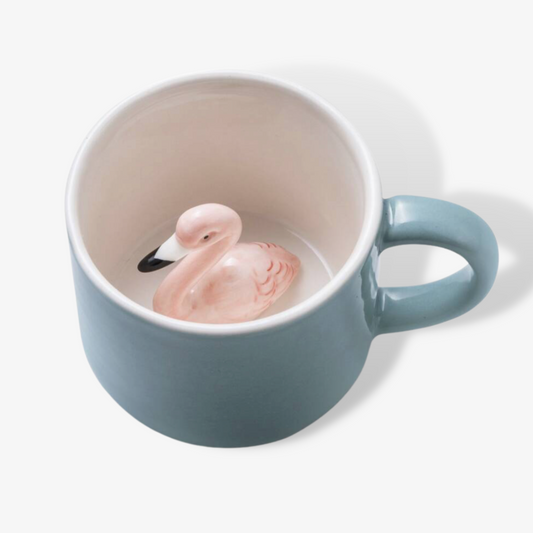 Surprise Hidden Flamingo Ceramic Mug