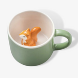 Surprise Hidden Squirrel Ceramic Mug