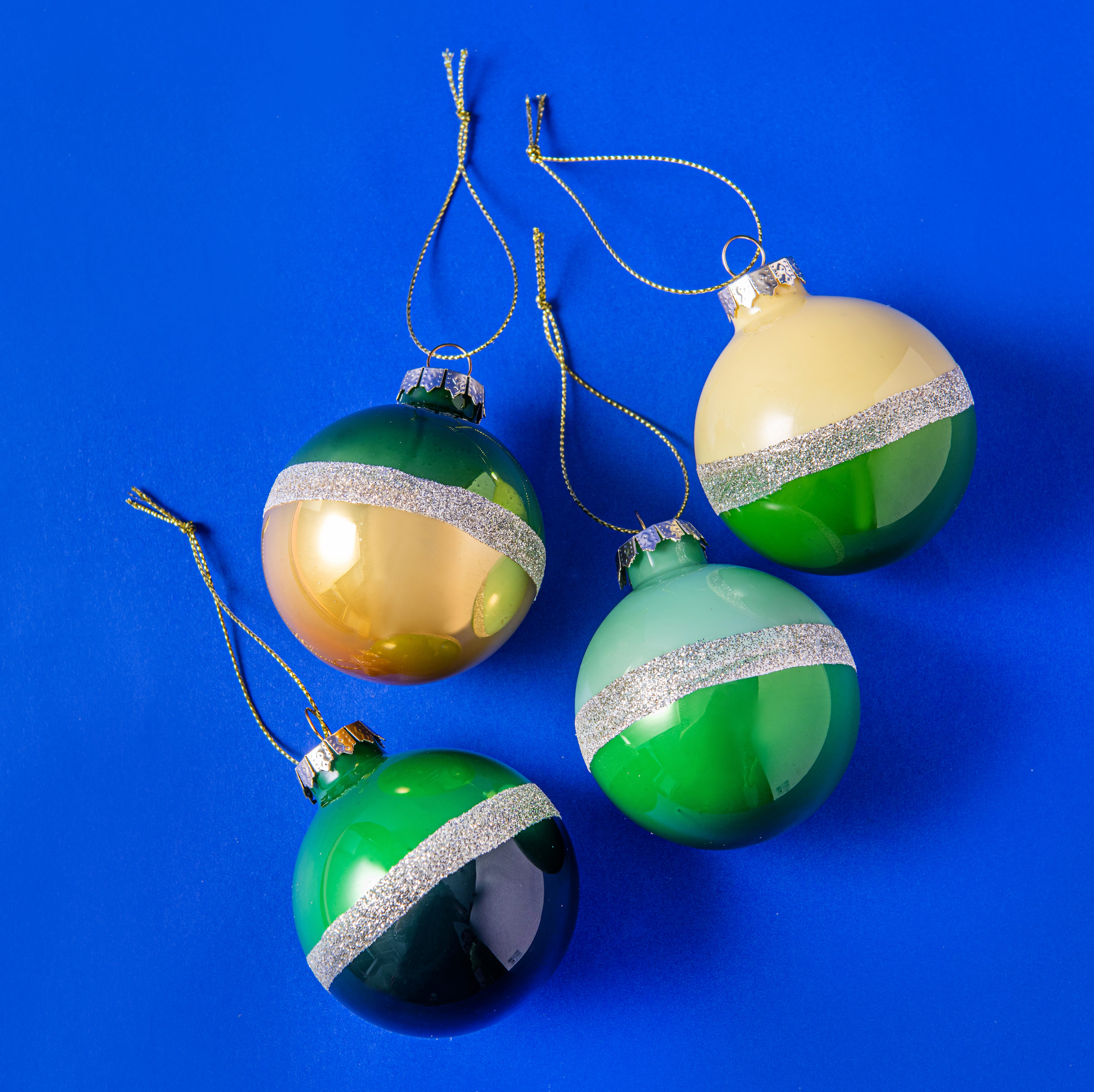 Cody Foster Colourful Glitter Baubles