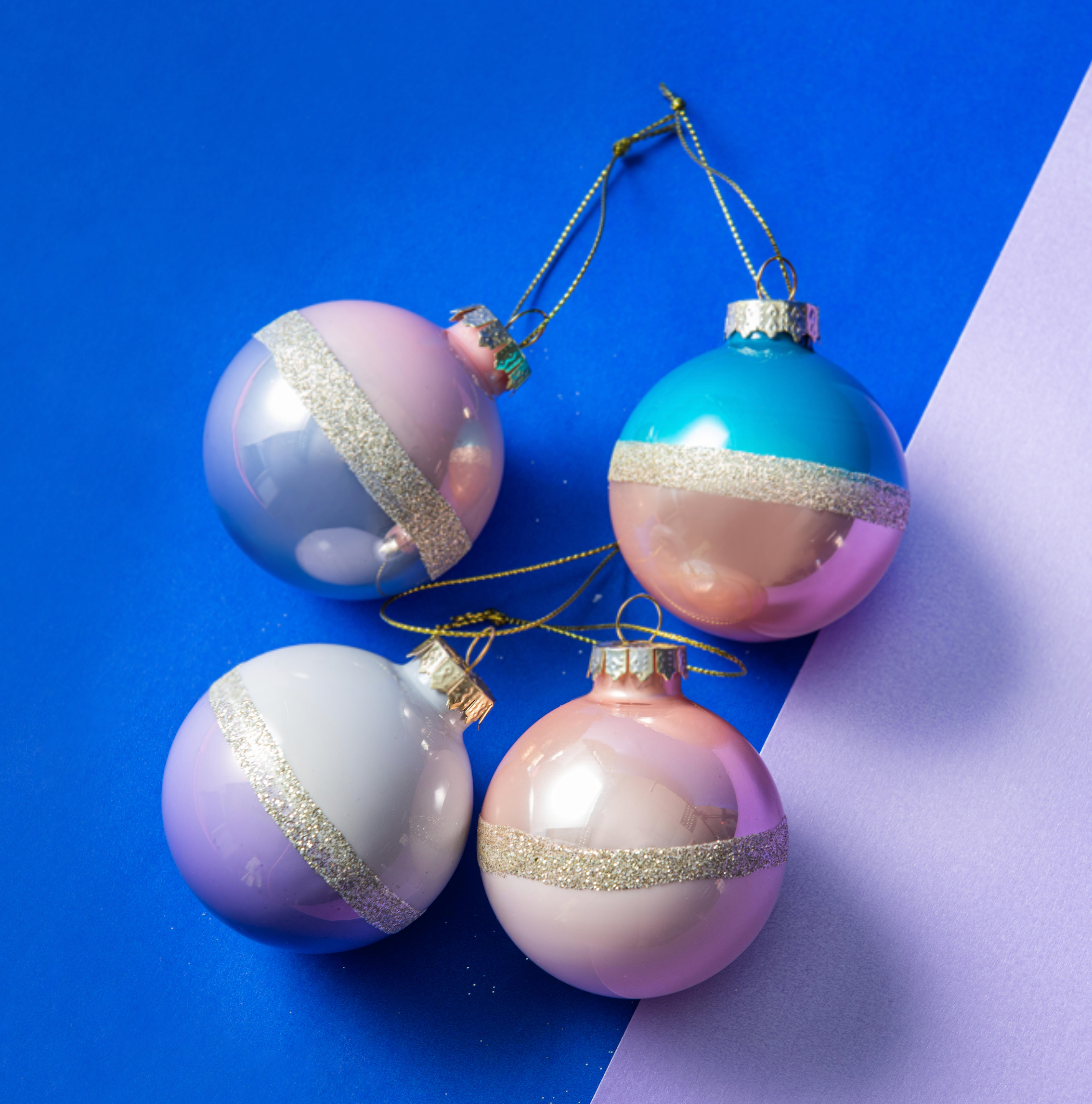 Cody Foster Colourful Glitter Baubles