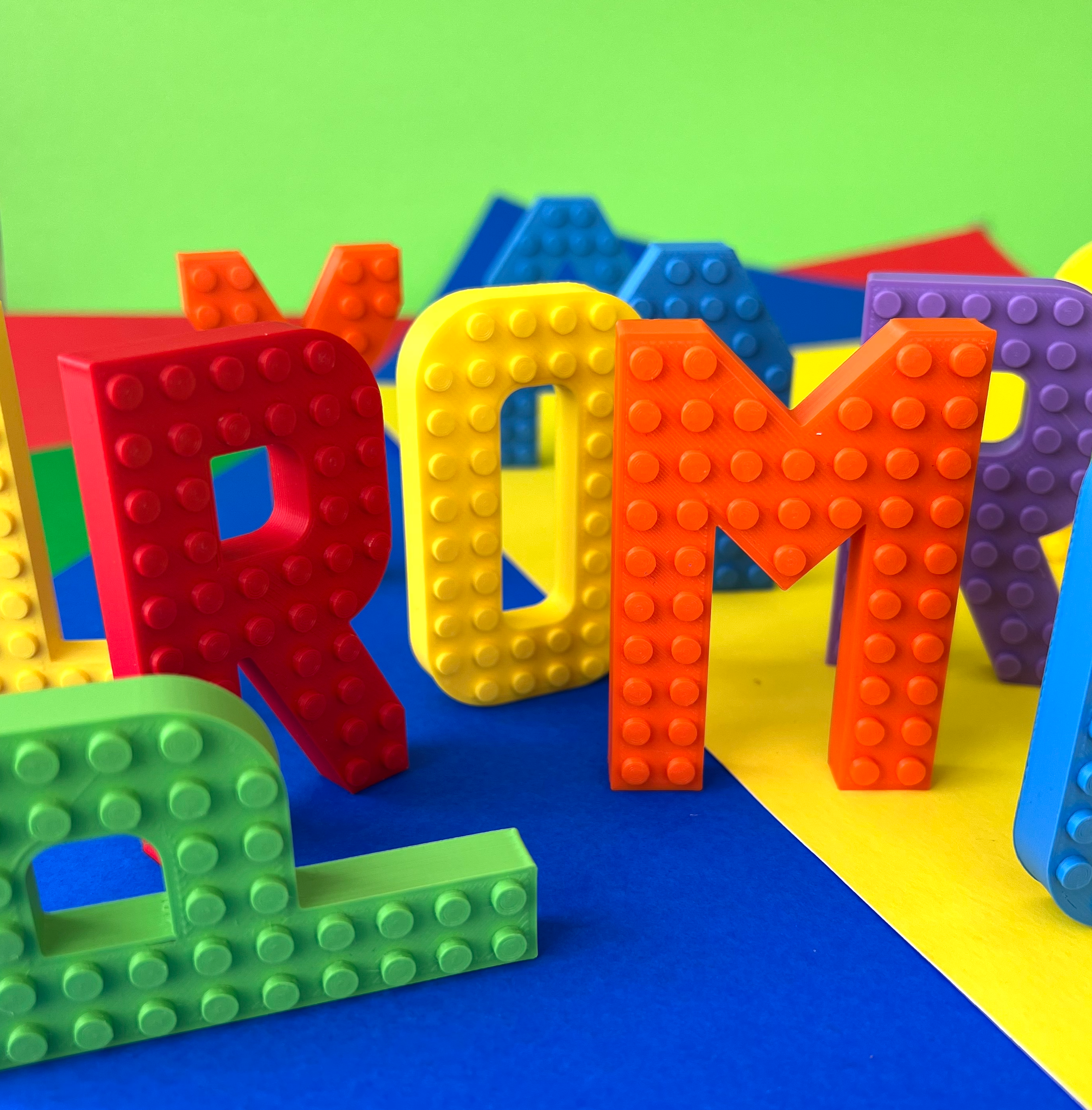 Bright Brick Compatible Letters
