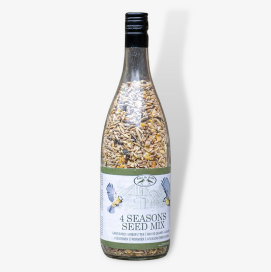 Bird Food Wine Bottle With Seed Mix