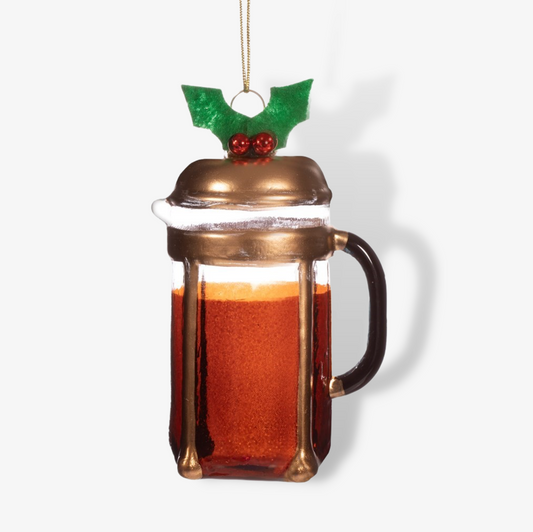 Christmas Cafetiere Shaped Bauble