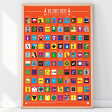 Personalised Framed Scratch Off 100 Craft Beers