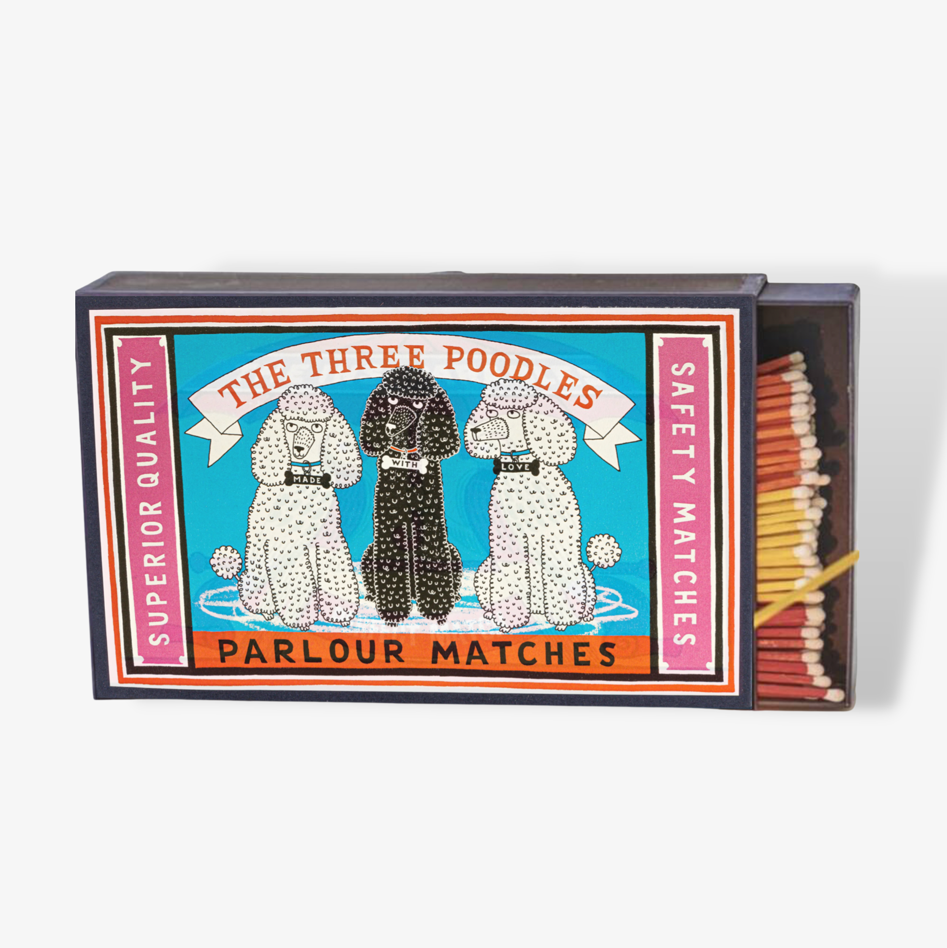 Three Poodles Giant Matchbox Gift
