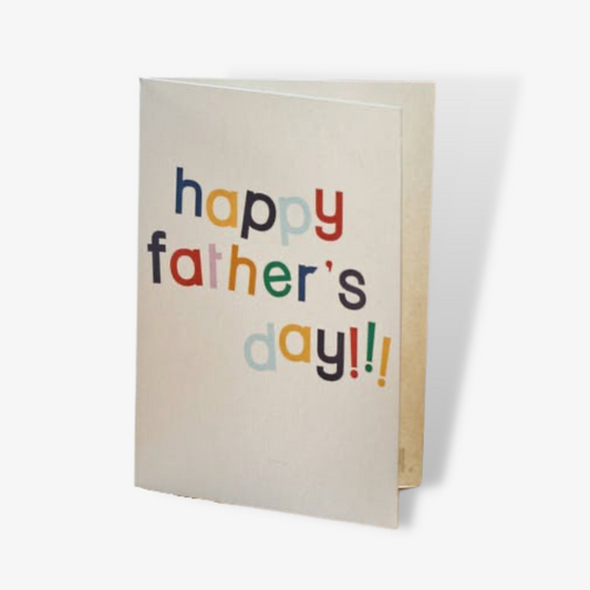 Bright Fun Happy Father's Day Card