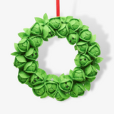 Brussels Sprout Felt Christmas Wreath