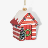 Personalised Red Beach Hut Bauble