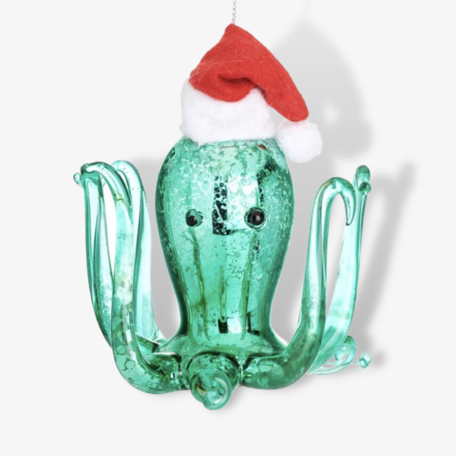 Octopus With Santa Hat Shaped Bauble