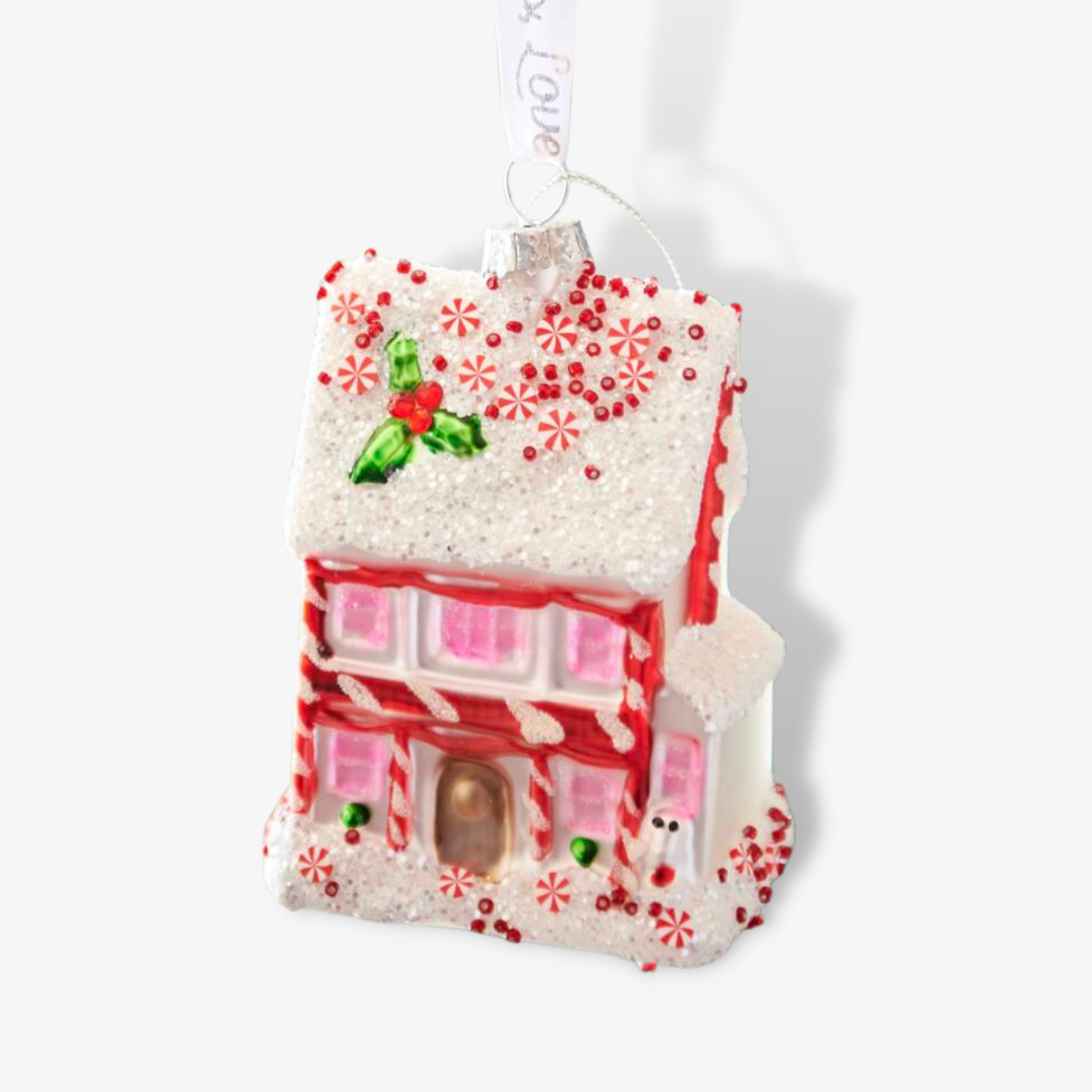 Pink Fairytale Gingerbread House Bauble