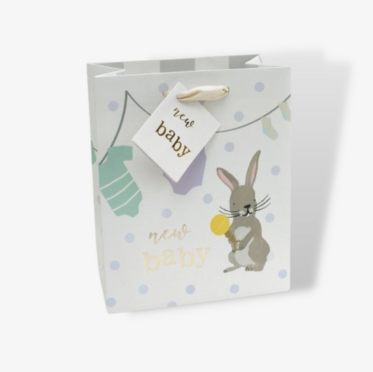 Bunny Rabbit New Baby Medium Gift Bag