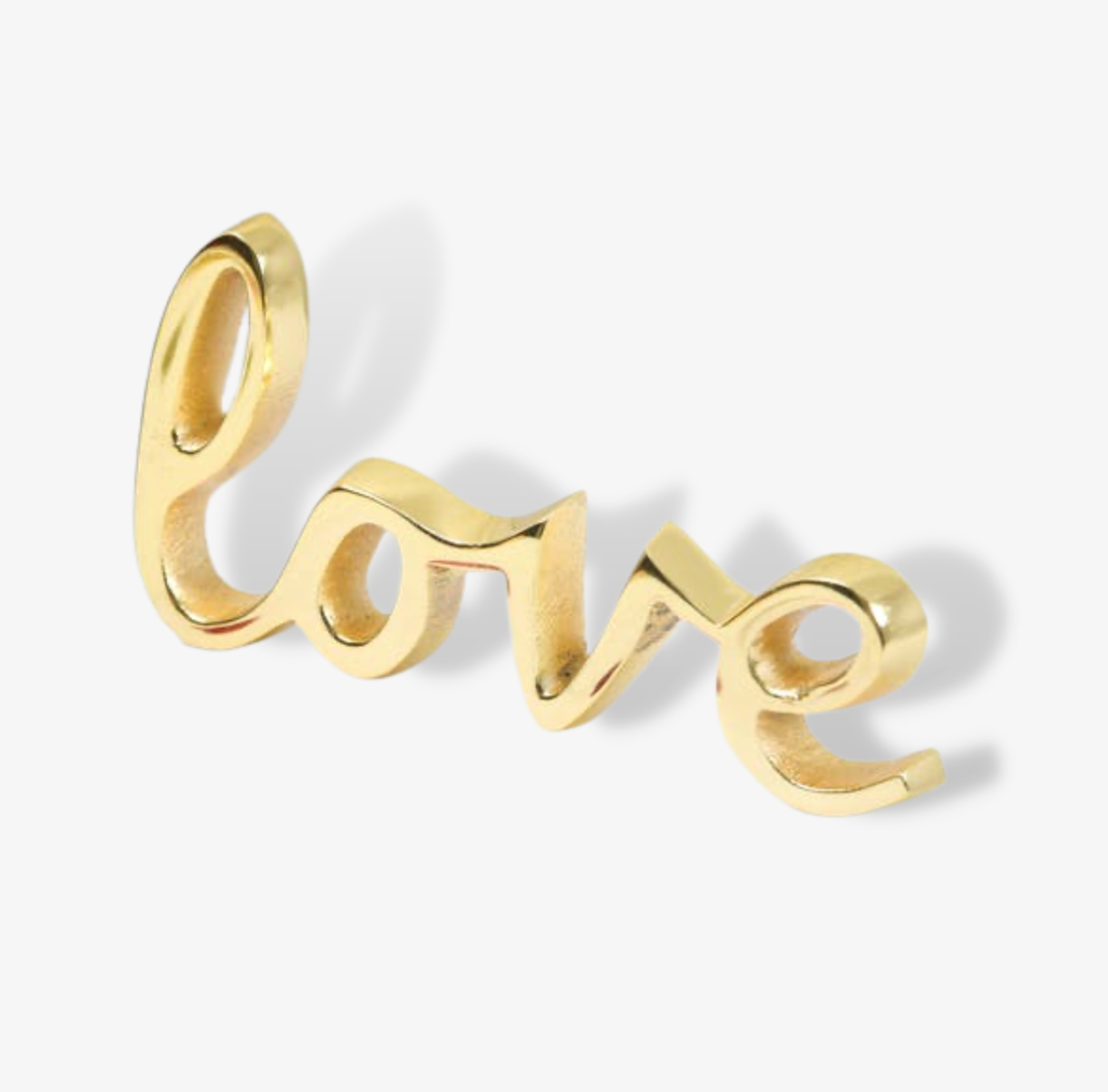Gold Love Decorative Word