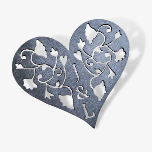 Personalised Steel Heart Trivet