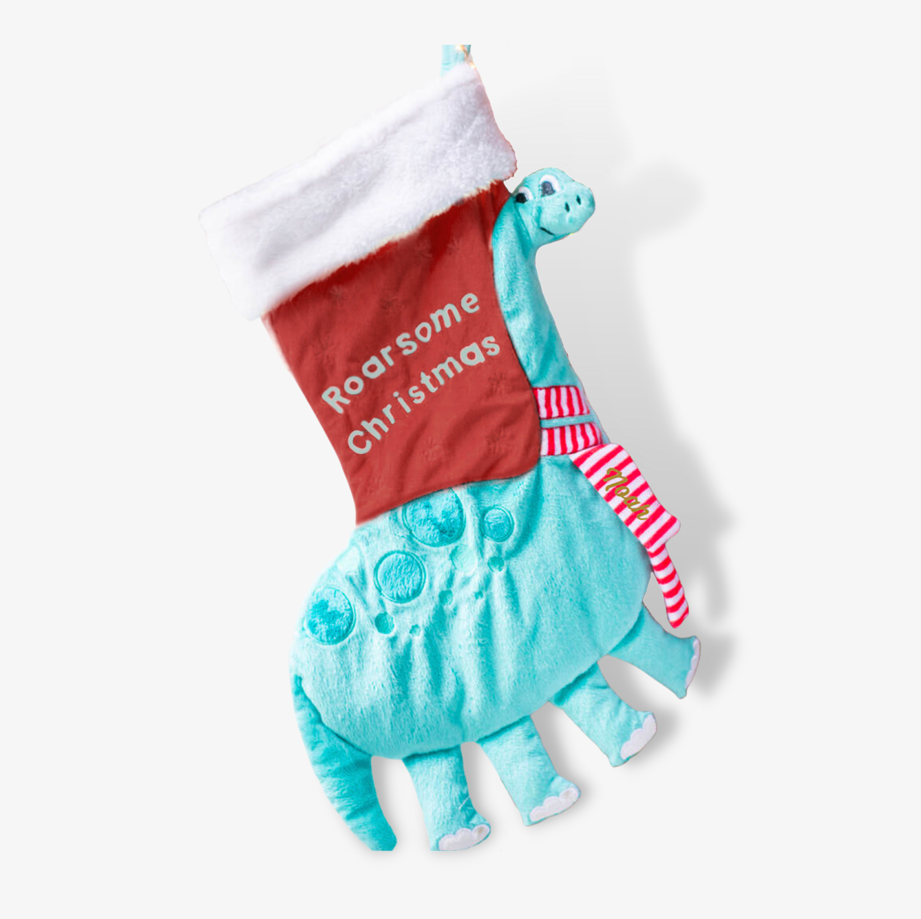 Personalised Dinosaur Christmas Stocking