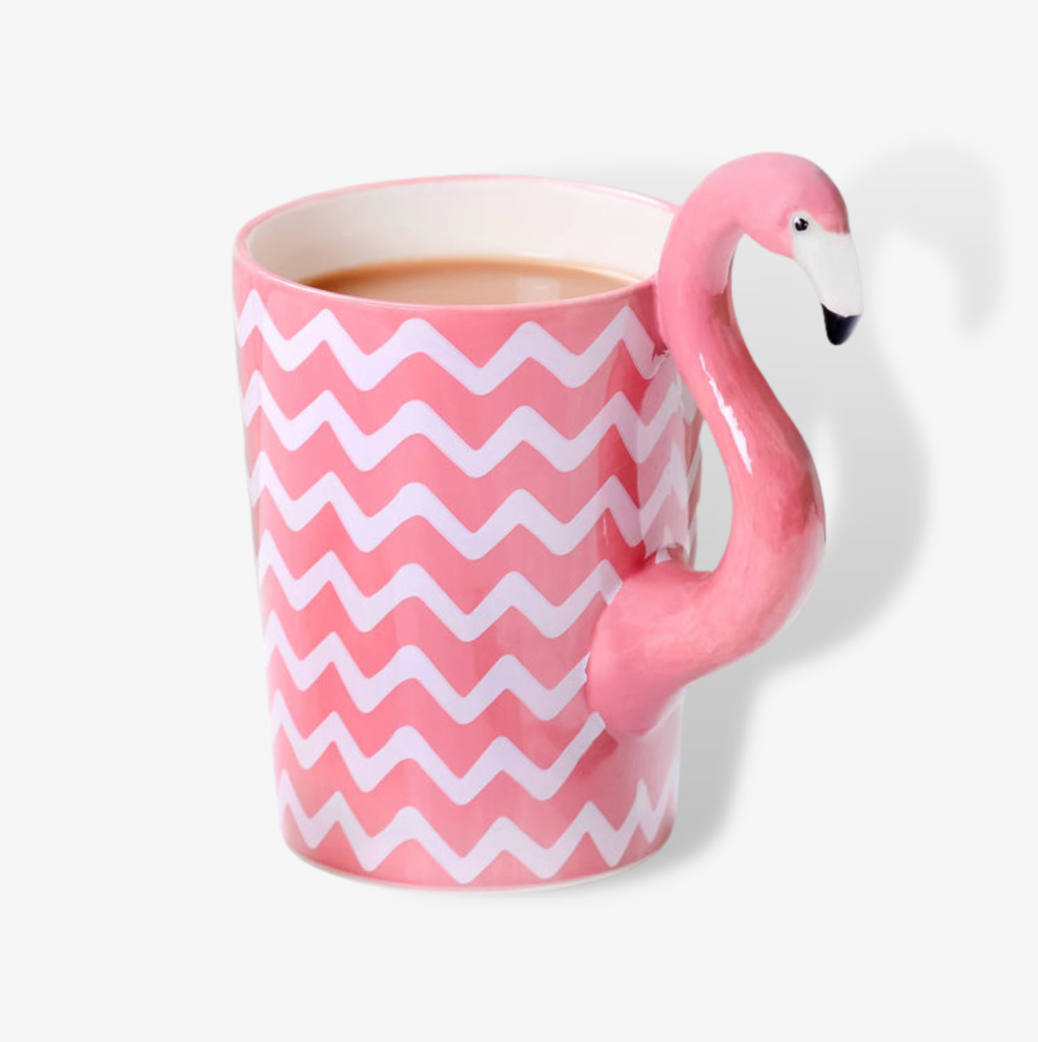 Chevron Tropical Flamingo Mug