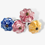 Assorted Floral Quilted Drawer Knobs