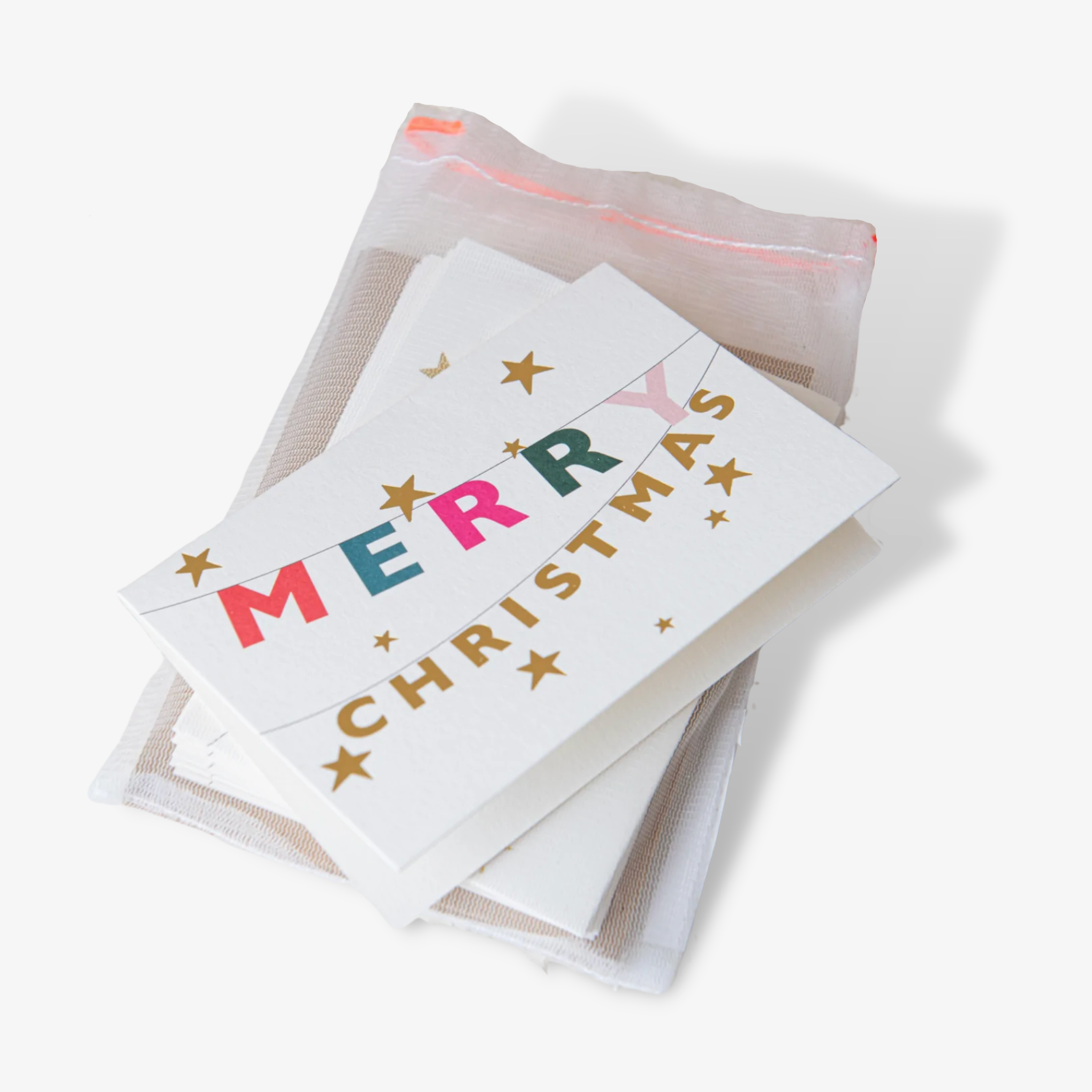 Merry Christmas Bunting Small Card Pack